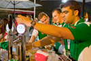 Using the Bar Table Beer Tap