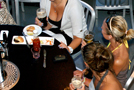 Draft Beer Towers on Automated Pub Table in PA